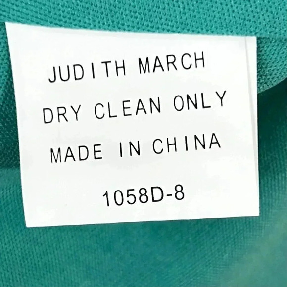 Judith March Size Large Tassel Dress Knee Length Lace Teal Sleeveless Party Boho - Picture 11 of 12